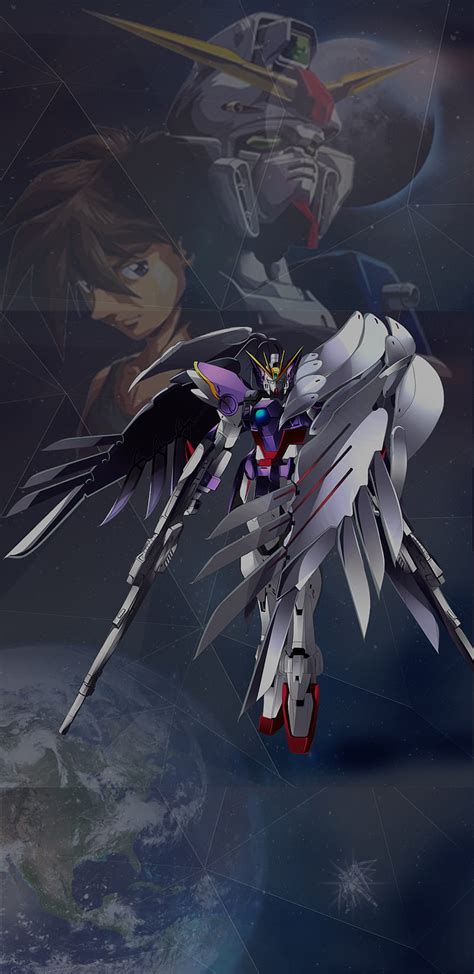 Wing Gundam Space Angel Shield Heero Yuy Guardian Gundam Wing