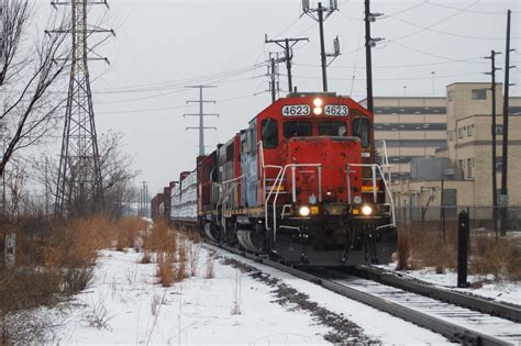 Milepost Ten Gtw Gp9r 4623 Leads Cn L512 East Past The Sto Flickr