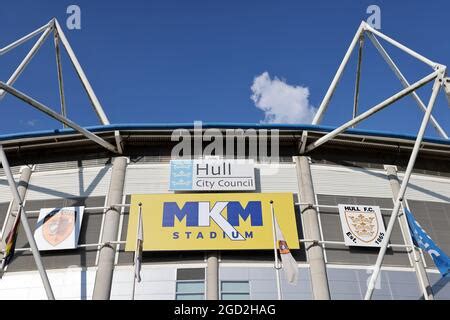 A general view of Hull City's MKM Stadium before the Sky Bet ...