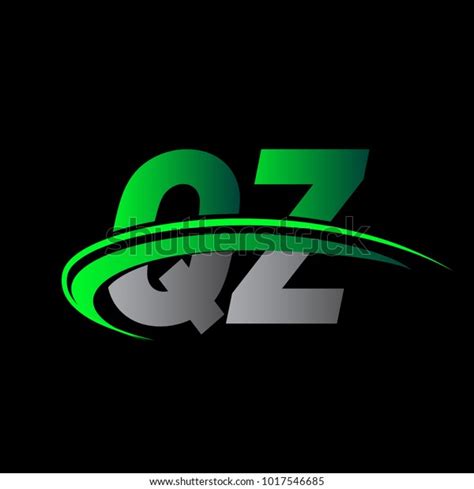 Initial Letter Qz Logotype Company Name Stock Vector Royalty Free