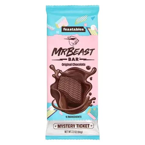 Mister Beast Feastables Chocolate Bar Original Ohhh En 2024 Barras