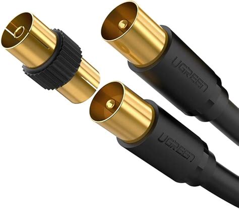 Ugreen Tv Aerial Coaxial Cable Male To Male With Two Ferrite Cores