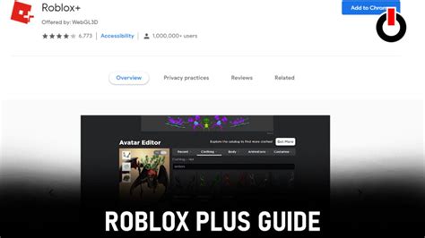 Roblox+ Google Chrome Extension - Add to your Chrome