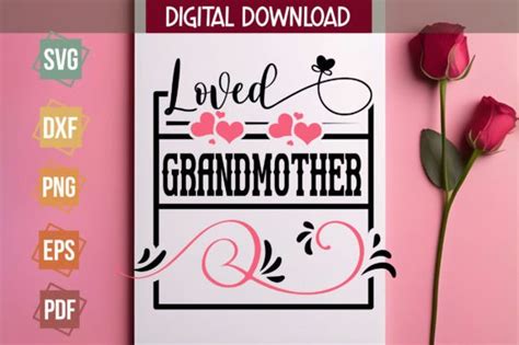 Loved Grandmother Svg Design Free Graphic By Svgstudiodesignfiles