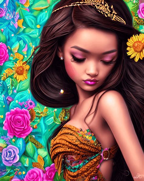 Latina Princess K Graphic Creative Fabrica