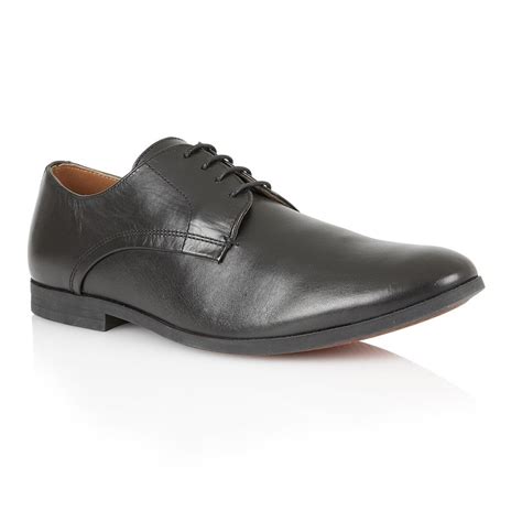 Buy Mens Frank Wright Sheen Black Leather Oxford Shoe Online