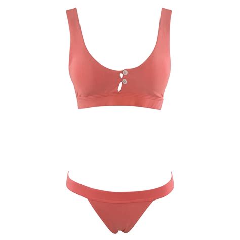 Conjunto De Bikini Sexy Push Up Sujetador Acolchado Tanga Inferior