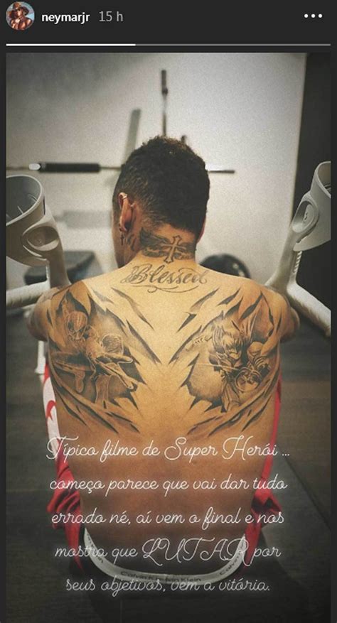 Neymar Back Tattoo