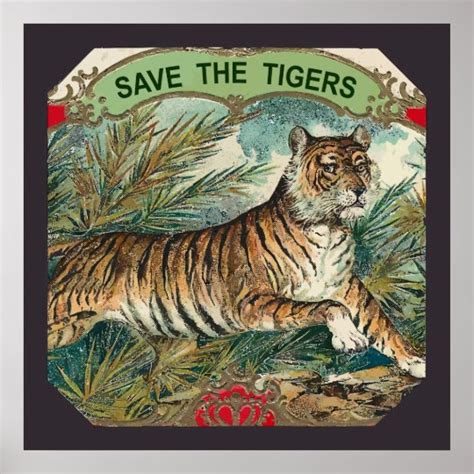 Save The Tigers Poster | Zazzle.com