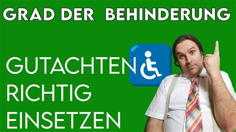 Grad Der Behinderung GdB Wie Gutachten Richtig Einsetzen 109 SGG