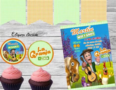 Kit Imprimible Canciones De La Granja De Zenon Editable En