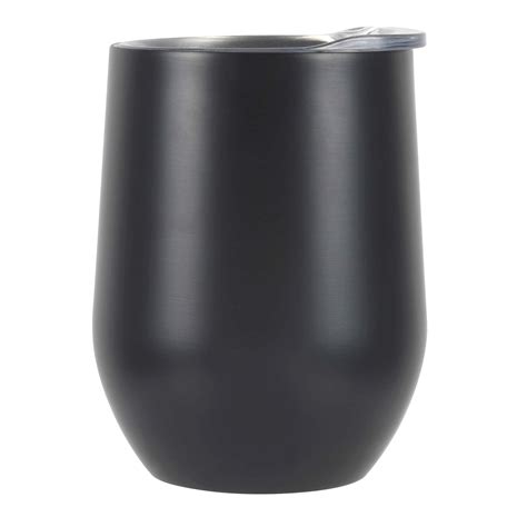 Artminds Pack Oz Black Stainless Steel Wine Tumbler