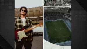 Palco Do Show De Bruno Mars No Rio Come A A Ser Montado Super R Dio Tupi