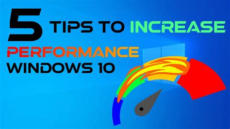 Tips 5 Tips To Increase Performance Windows 10 Youtube