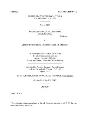 Fillable Online United States Court Of Appeals For The Third