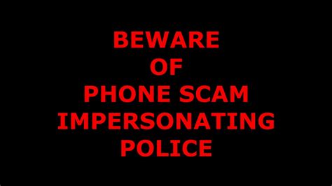 Beware Of Phone Scam Impersonating Police Youtube