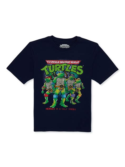 Teenage Mutant Ninja Turtles Retro Boys Crew Neck Short Sleeve