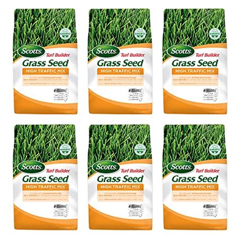 Scotts Turf Builder Grass Seed High Traffic Mix 3 Lbs 6 Pack