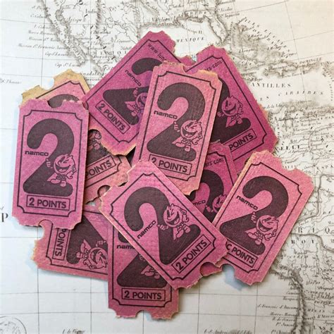 Vintage Arcade Tickets Please Choose Your Color - Etsy