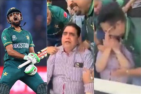 Video Babar Azam Father Breaks Into Tears Pakistan Beat India T20