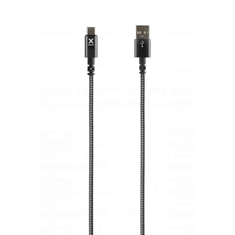 Xtorm CX2051 Braided USB 2 0 Cable USB C male USB A male Μαύρο 1m