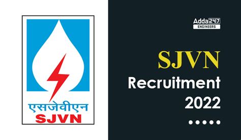 SJVN Recruitment 2022 Notification PDF Out For 50 Vacancies