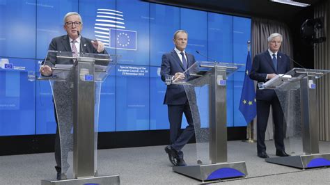 Szczyt UE Ws Brezxitu Tusk Juncker I Barnier Na Konferencji