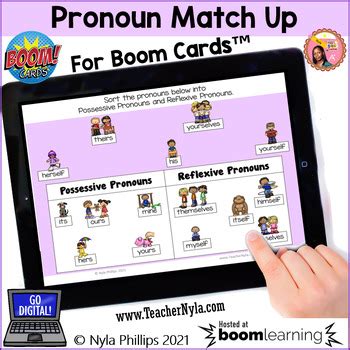 Pronouns Match Up Activity Boom Cards By Nyla S Crafty Teaching