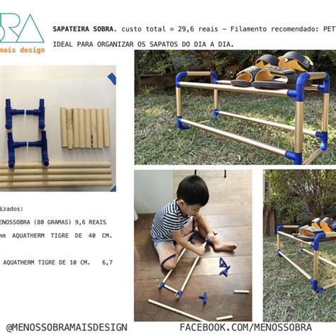 3d Printable Sapateira Sobra Shoe Rack By Matto Design