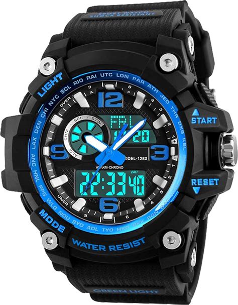 Montre De Sport Pour Homme Enfants Waterproof Digital Militaire