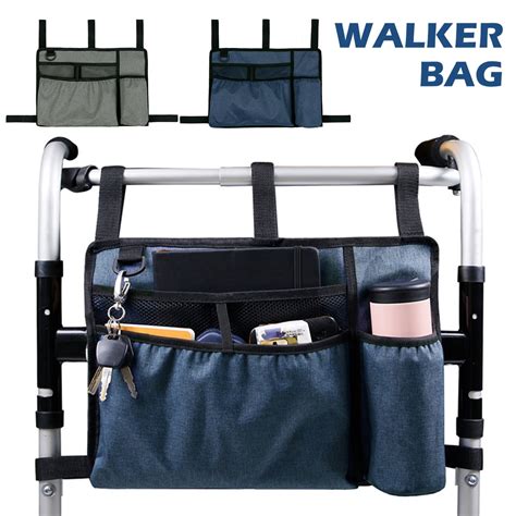 Austok Walker Bag With Cup Holder Large Capacity Storage Pouch