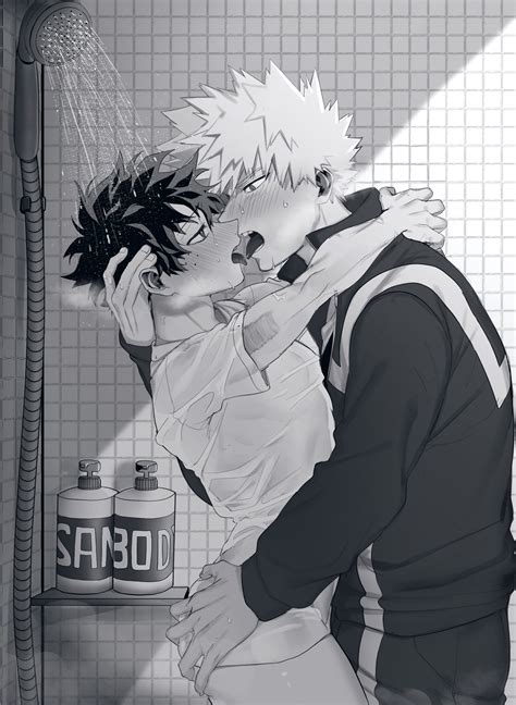 Bakugou And Deku In A Clothed Shower My Hero Academia Scrolller