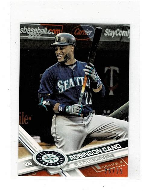 Topps Mini Orange Robinson Cano D Seattle Mariners Ebay