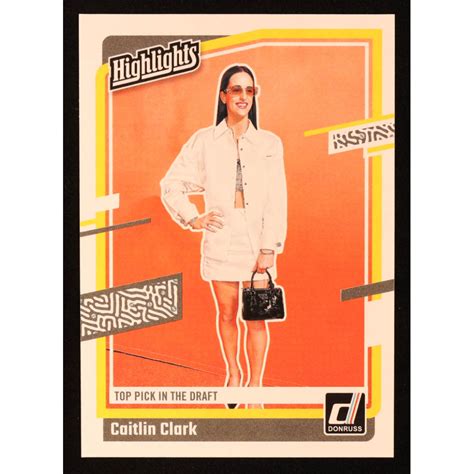 Caitlin Clark 2024 Panini Caitlin Clark Collection Donruss Highlights