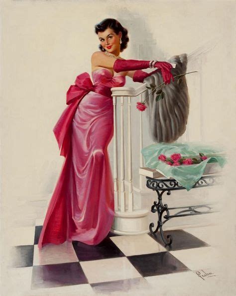 Gil Elvgren And His Muse Vintage Pin Up Art Gil Elvgren Art Frahm