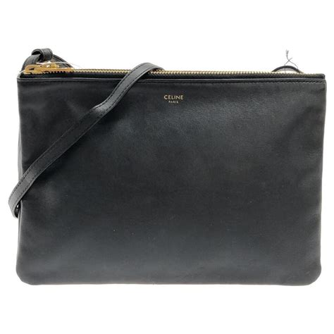 Céline Trio Black Leather ref 1016943 Joli Closet