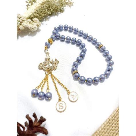 Jual TASBIH MUTIARA 33 BUTIR INISIAL NAMA Shopee Indonesia