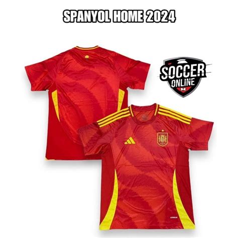 Jual Jersey Bola Grade Original Spanyol Home Euro 2024 2025 Shopee