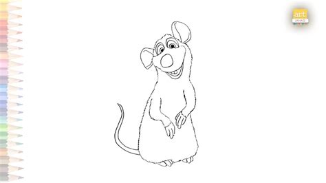 R My The Rat Ratatouille Drawing How To Draw R My Drawing Step By