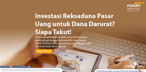 Tips Menyiapkan Dana Darurat Anda Dengan Investasi Reksa Dana Pasar Uang