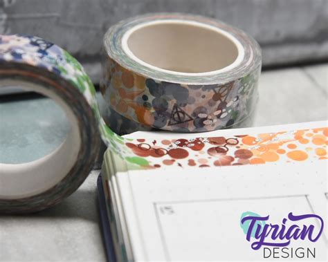 Wizard Washi Tape 15mm With Sliver Foil Wand And Broom On Etsy