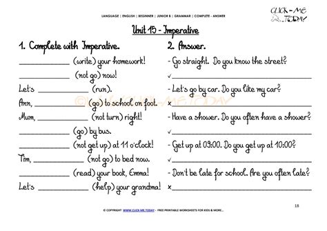 Imperative Verbs Bossy Words Activity Primary Resource Imperative