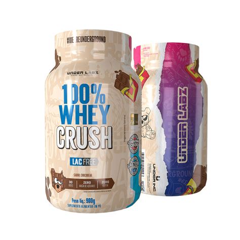 100 WHEY CRUSH Lac free Zero Glúten e Zero Açúcar Adicionado