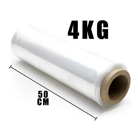 Bobina De Filme Stretch 4Kg 50 Cm X 0 25 Virgem Embalagem Palete