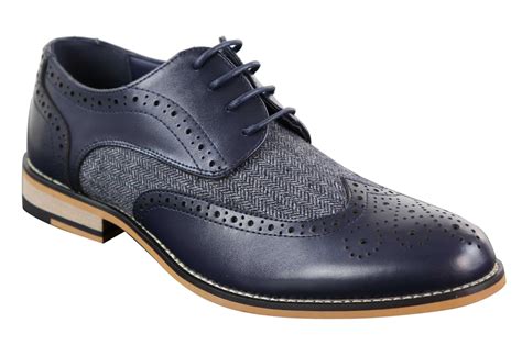 Cavani Horatio - Men's Tweed & Leather Oxford Shoes | Happy Gentleman