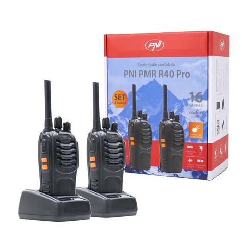 Statie Radio Portabila Pni Pmr R Pro Set Cu Buc W Asq Tot