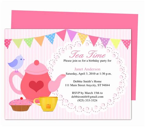 High Tea Invitation Wording