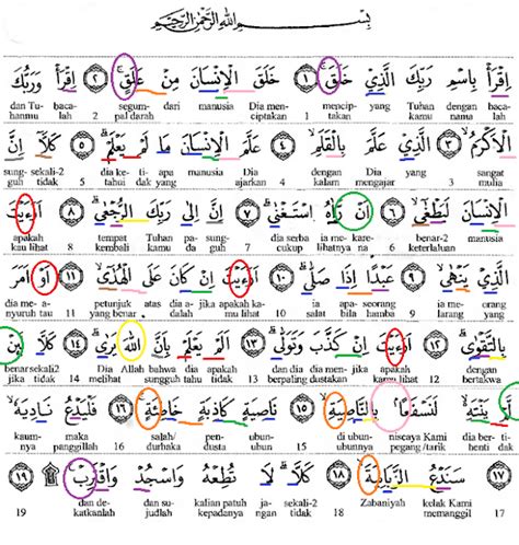 Tajwid Qur An Surat Al Alaq MasRozak Dot