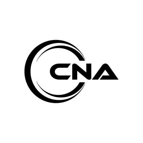 Diseño Del Logotipo De La Letra Cna En La Ilustración Logotipo