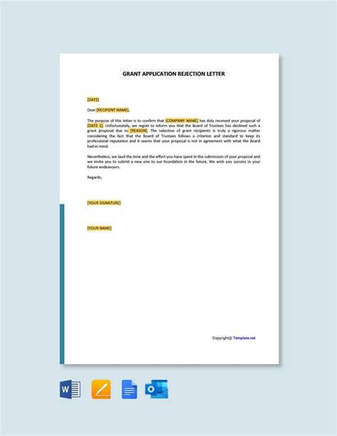 FREE Grant Letter Template - Download in Word, Google Docs, PDF, Apple ...